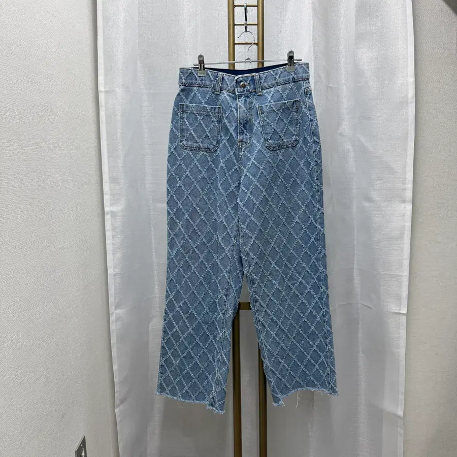 (L)하우룩 다이아패턴 청바지 데님 5324