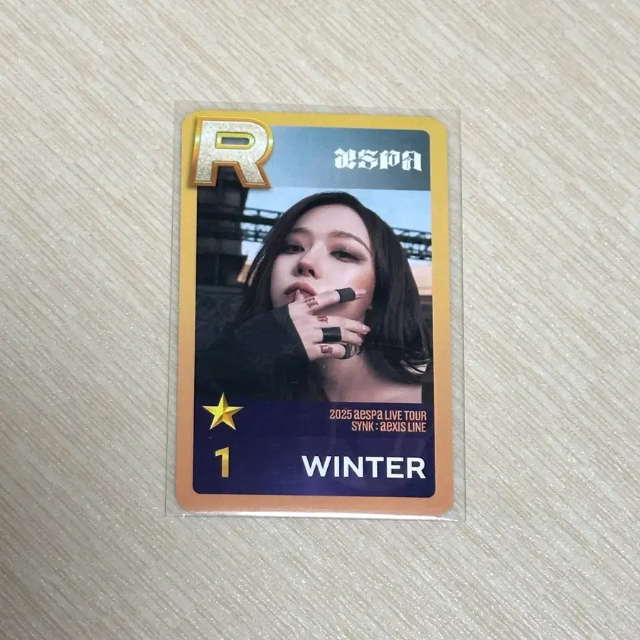 에스파 윈터 포카 포토카드 예판 특전 럭드