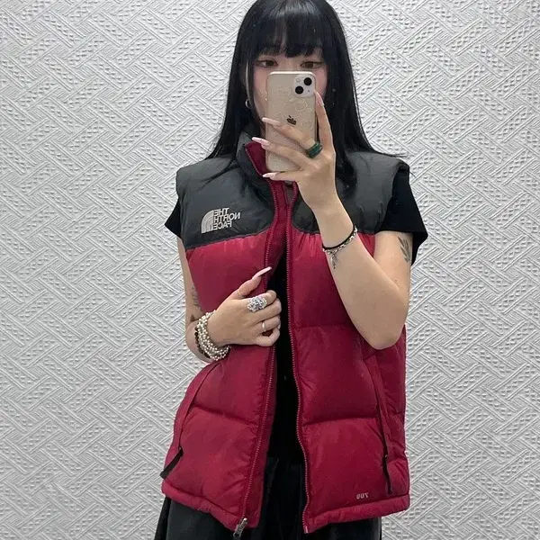 노스페이스 눕시 700 레트로 빈티지 00's 패딩 조끼 90 C15604