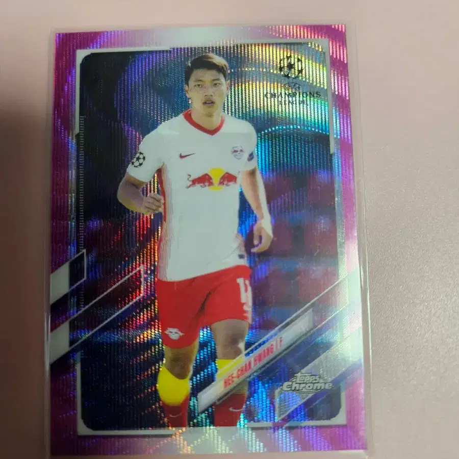 축구)황희찬 2021 Topps Chrome 웨이브 리플렉터