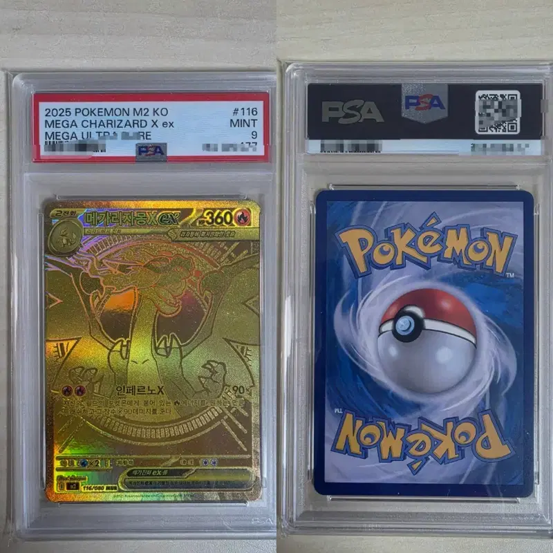 2025 포켓몬 M2 KO 메가리자몽X MUR PSA 9