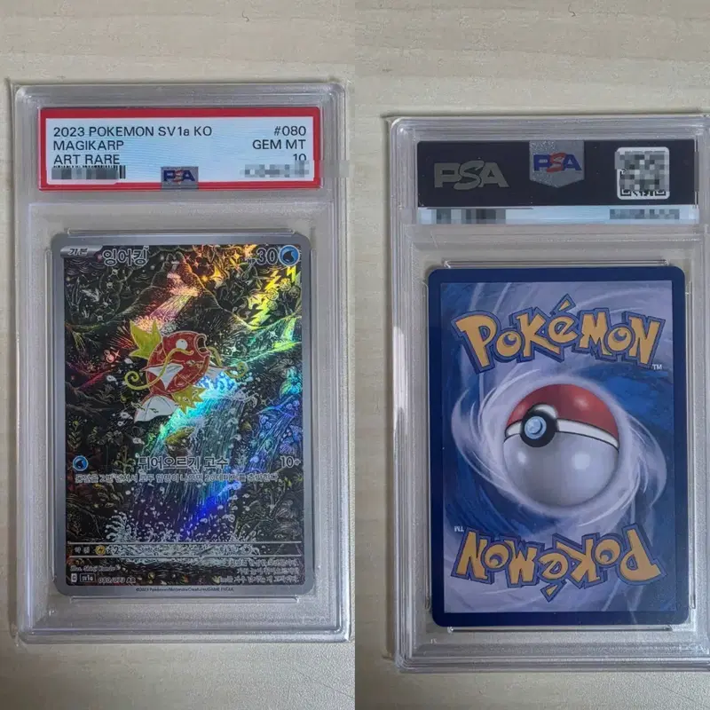 포켓몬 카드 잉어킹 AR PSA 10