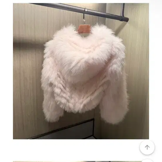 수입 로즈무아 리얼폭스 퍼자켓 핑크