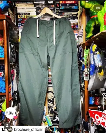 BROCHURE STRONG FATIGUE PANTS sage 사이즈 S