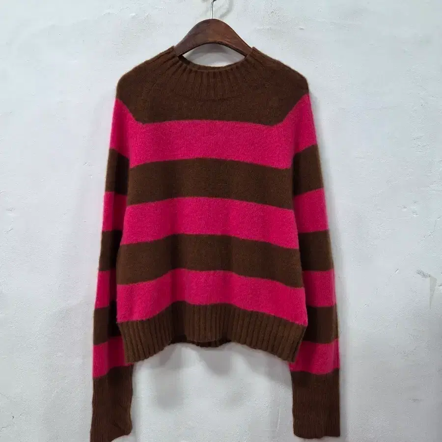 COMPTOIR DES COTONNIERS 브라운 단가라 니트