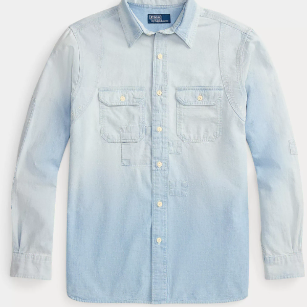 폴로 랄프로렌 클래식핏 인디고 샴브레이 워크셔츠 / L / XL