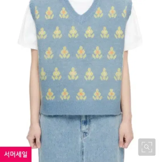 [새상품] 마가린핑거스 flower vest knit