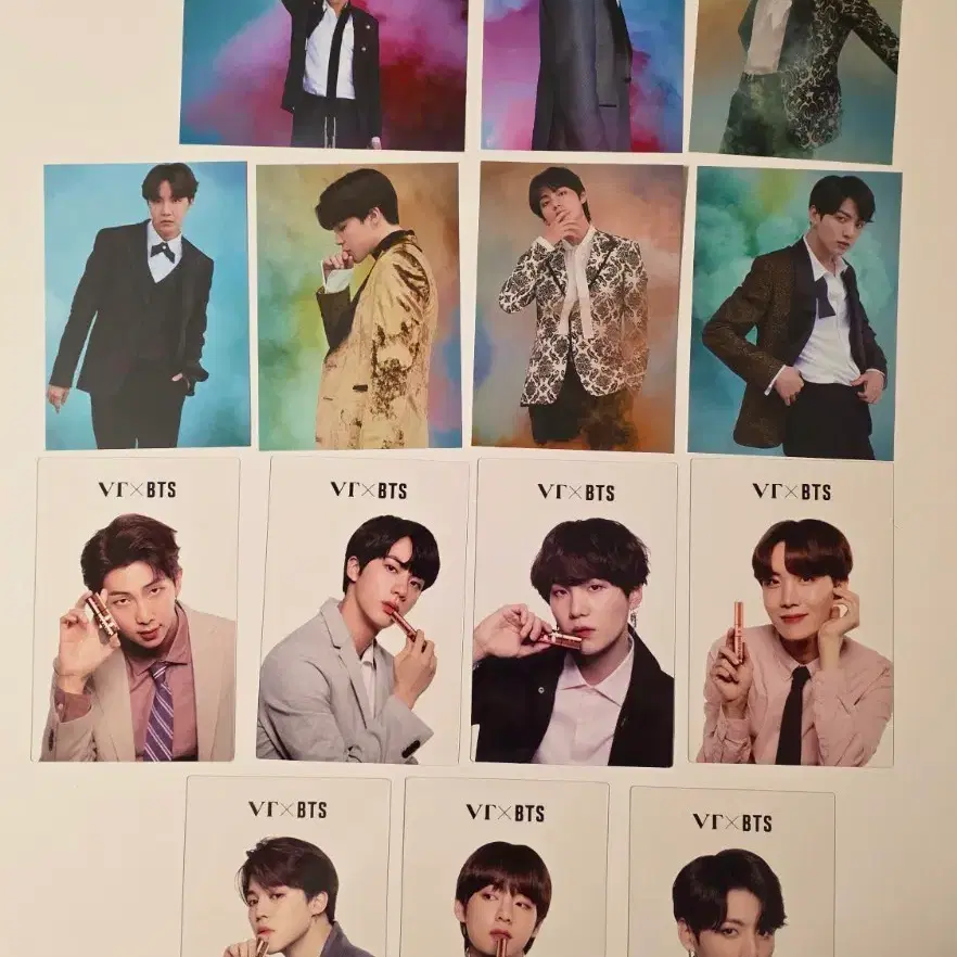 VT 콜라보 BTS 포토카드 세트 2종 총 14장 방탄소년단