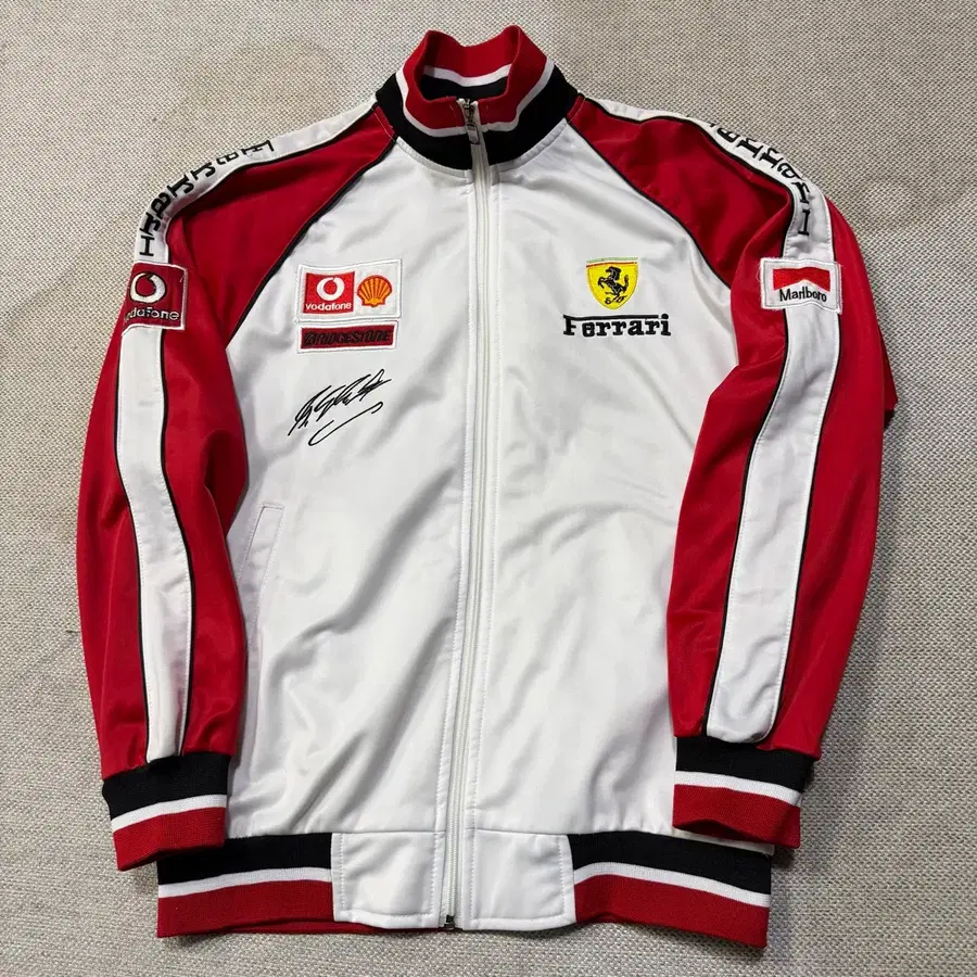 빈티지 말보로 페라리 F1 레이싱 져지