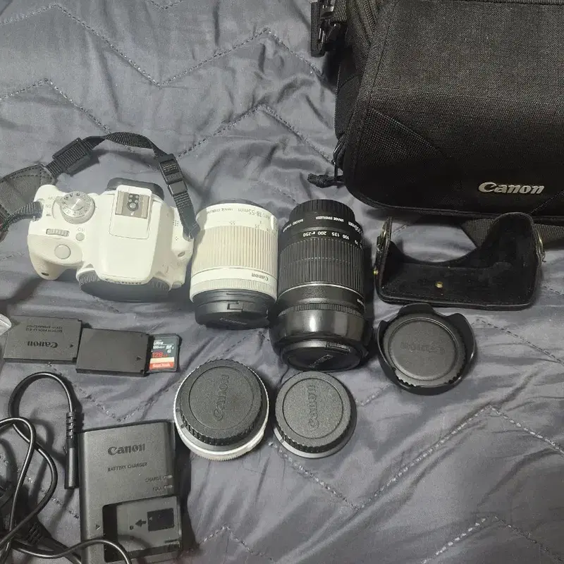 캐논 EOS 100D 화이트 + 렌즈 3개 풀세트 판매