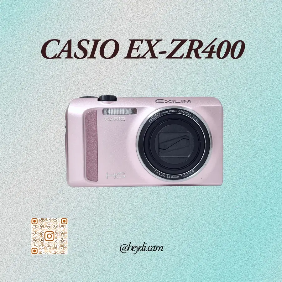 S급! 카시오 엑슬림 ZR400 핑크 Casio EX-ZR400