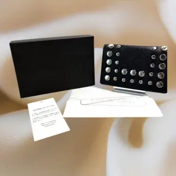 PATRICK STEPHAN 스터드 명함지갑 카드 케이스 블랙