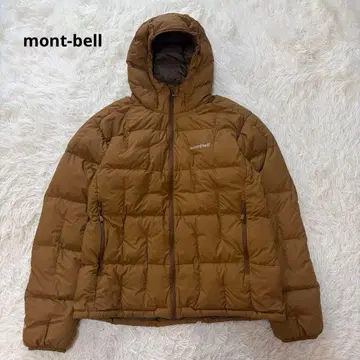 [ 새상품급 ] mont-bell 네쥬 다운 후드티 브라운 XL