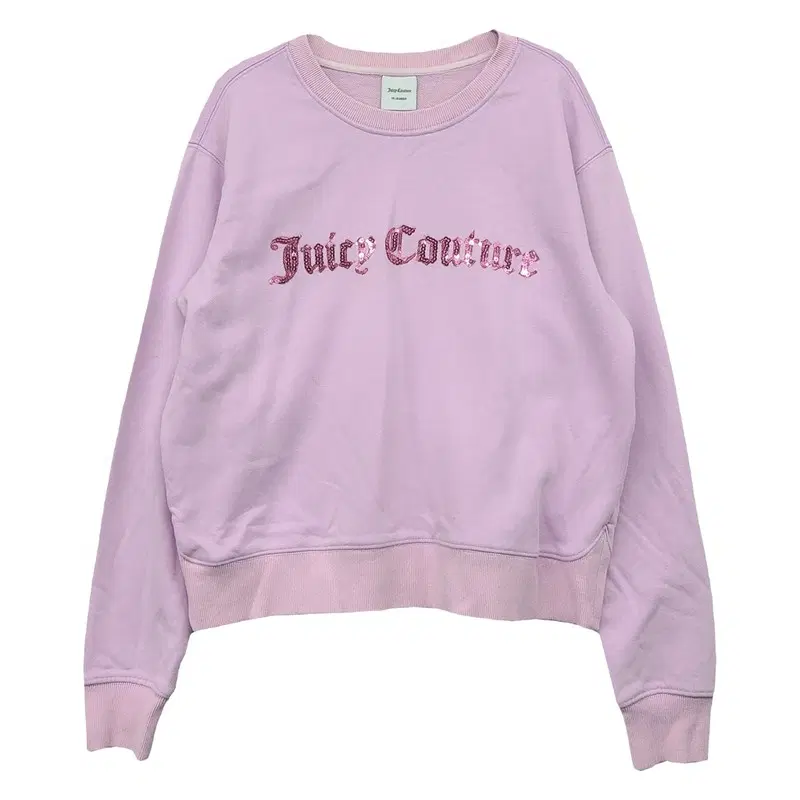 쥬시꾸뛰르 JUICY COUTURE 라이트퍼플 코튼 100% 그래픽 로고 프린팅 맨투맨 FREE