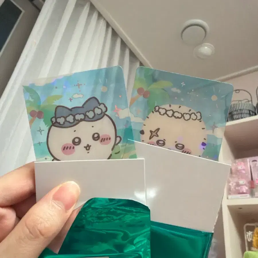 치이카와 인어섬 클리어카드 하치 랏코 세트