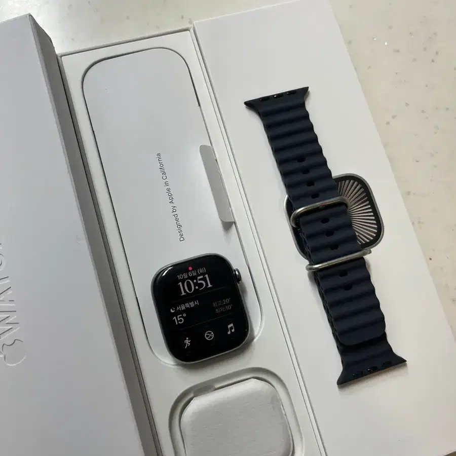 애플워치10티타늄 46mm 내추럴 SSS급