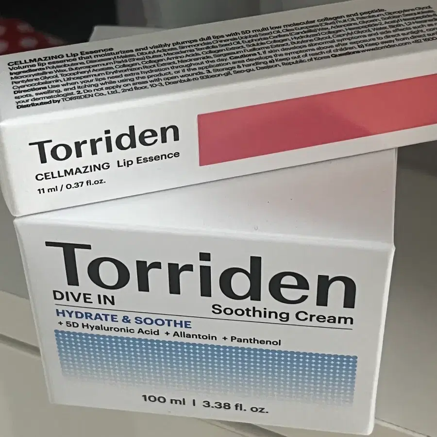 토리든 다이브인 저분자 히알루론산 수딩크림 100ml & 셀메이징 저분자 콜라겐 볼륨 립 에센스 11ml 판매