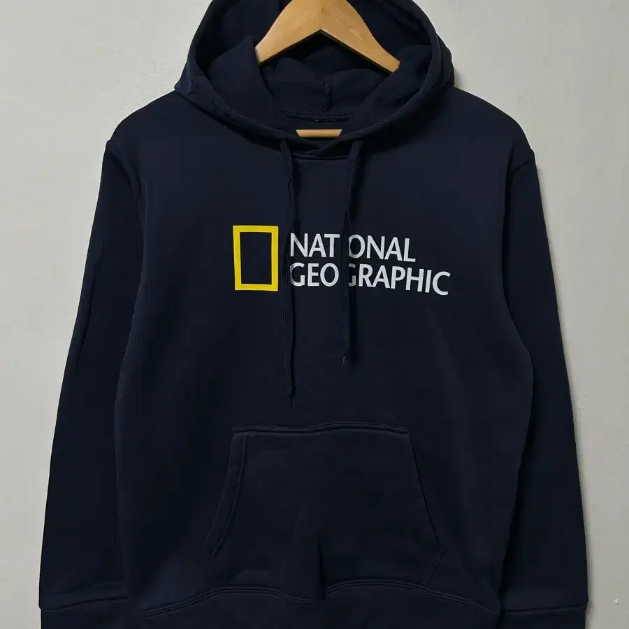 95 NATIONAL GEOGRAPHIC 로고 기능성 스판 루즈핏 후드티