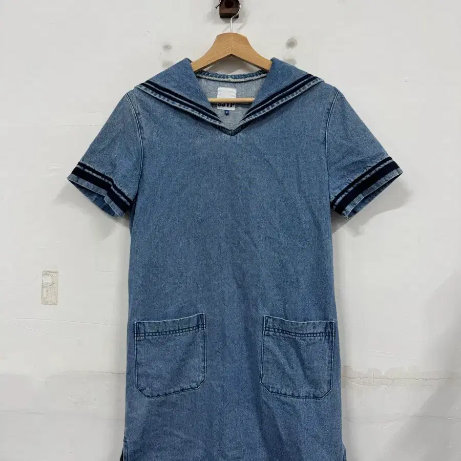 (S)SJYP 세일러 데님 원피스