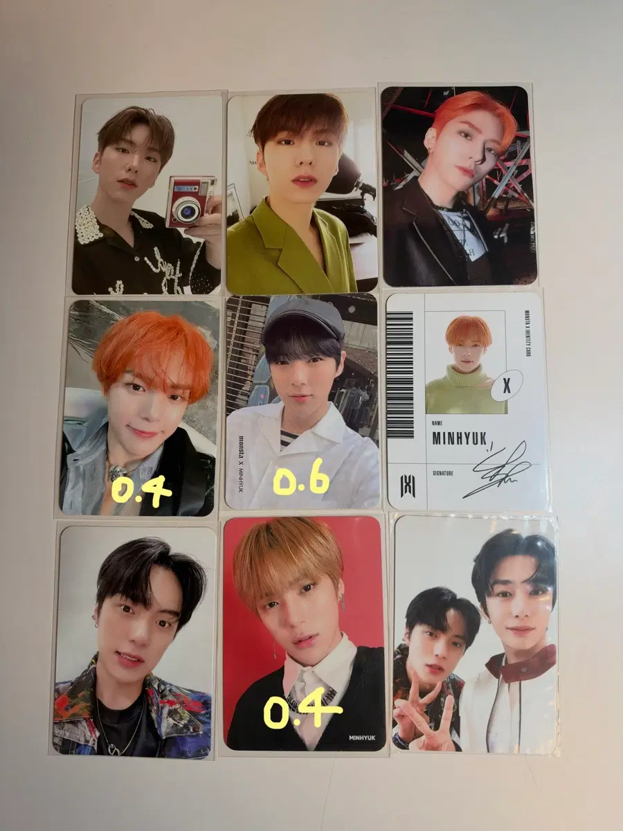 Monsta X Minhyuk Kihyun Hyungwon poca bulk wts Quick sale