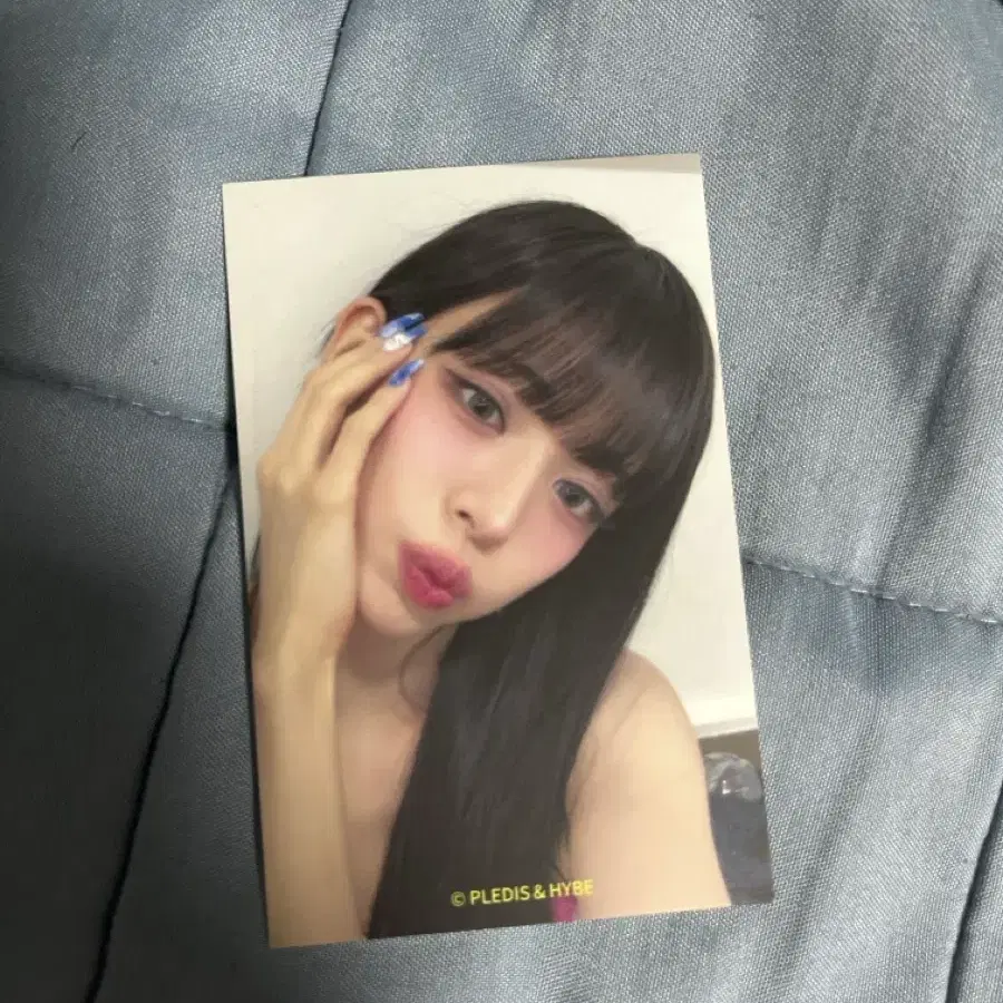 프로미스나인 이채영 슈퍼소닉 카페 특전 포토카드