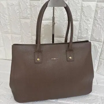 FURLA 훌라 토트백 브라운 가죽 A4 2Way 출퇴근