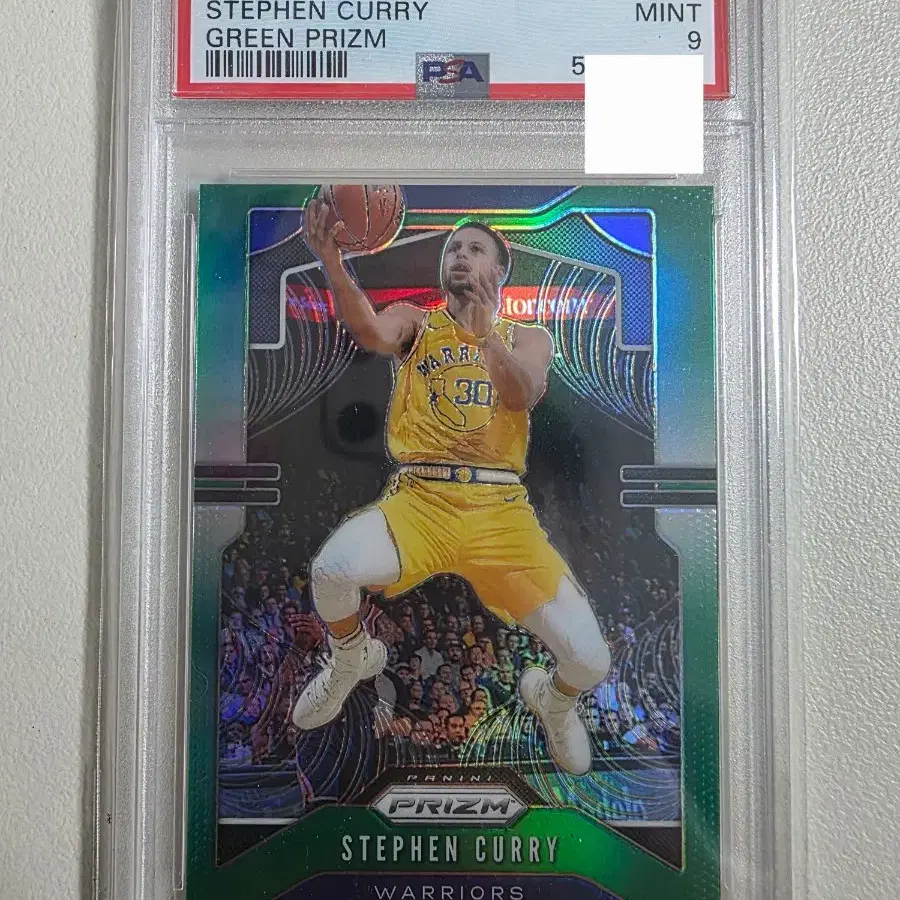 2019-20 nba 스테판 커리 그린 프리즘 psa 9 골든스테이트워리어스