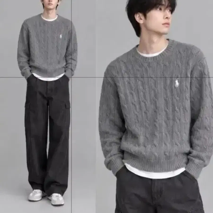 폴로 랄프로렌 케이블 니트