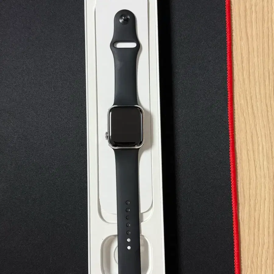 애플워치8 스테인리스(41mm, 실버) 풀박스
