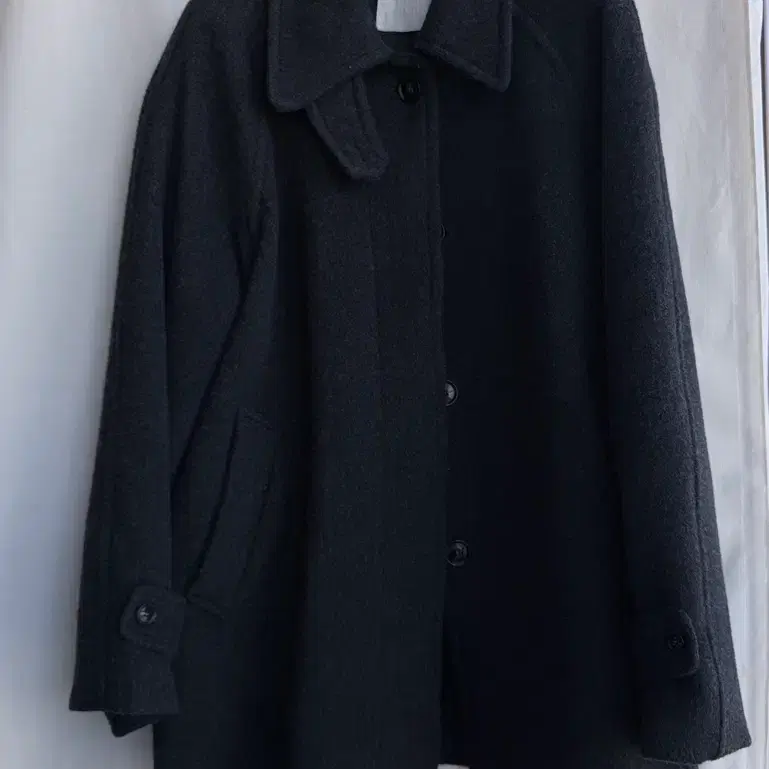아르카익 하프 코트 archaic raglan sleeves half coat_charcoal