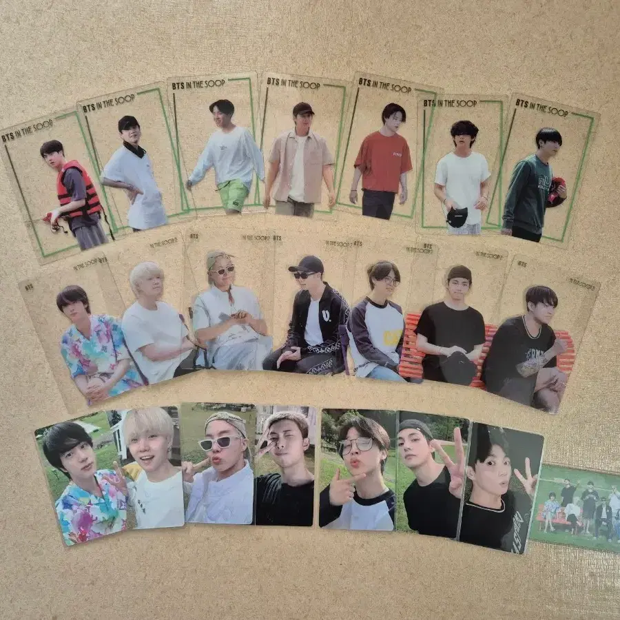 방탄 인더숲 포카 1, 2 일괄