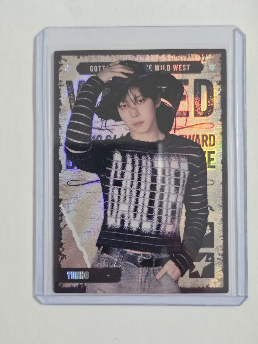 Official Release Tereca Ateez Yunho Wanted Poster SP Card
