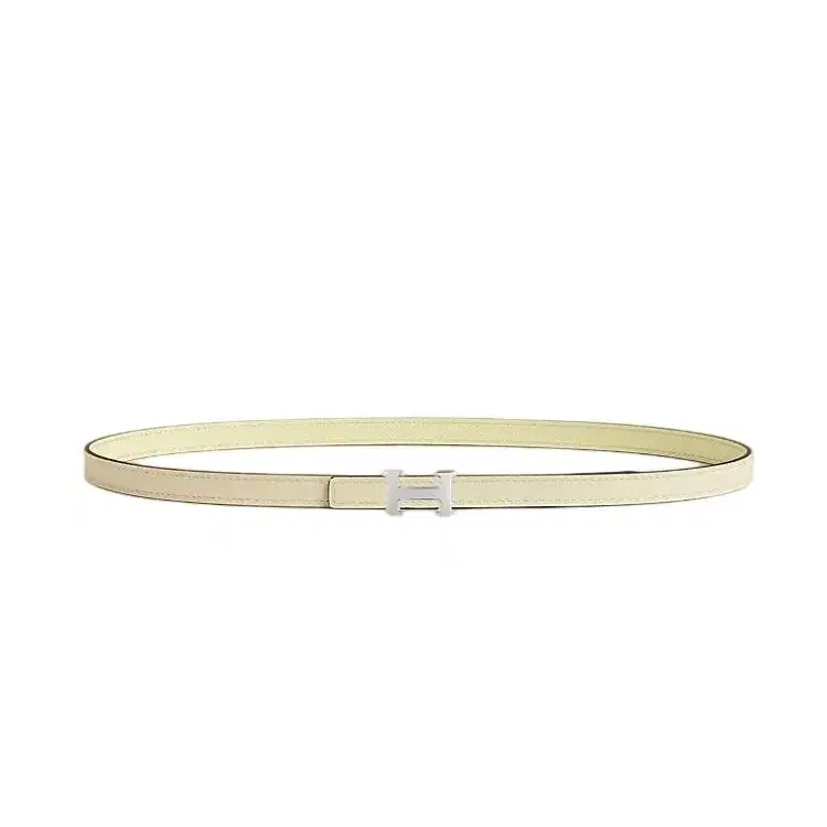エルメス Mini 5382 バックル リバーシブルレザーストラップ13mm女性 ベルト 75ナタH010614UK05