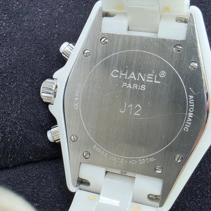 샤넬 특가 CHANEL J12 41mm 9point DIA 화이트 세라믹 크르노 풀셋 사진 6
