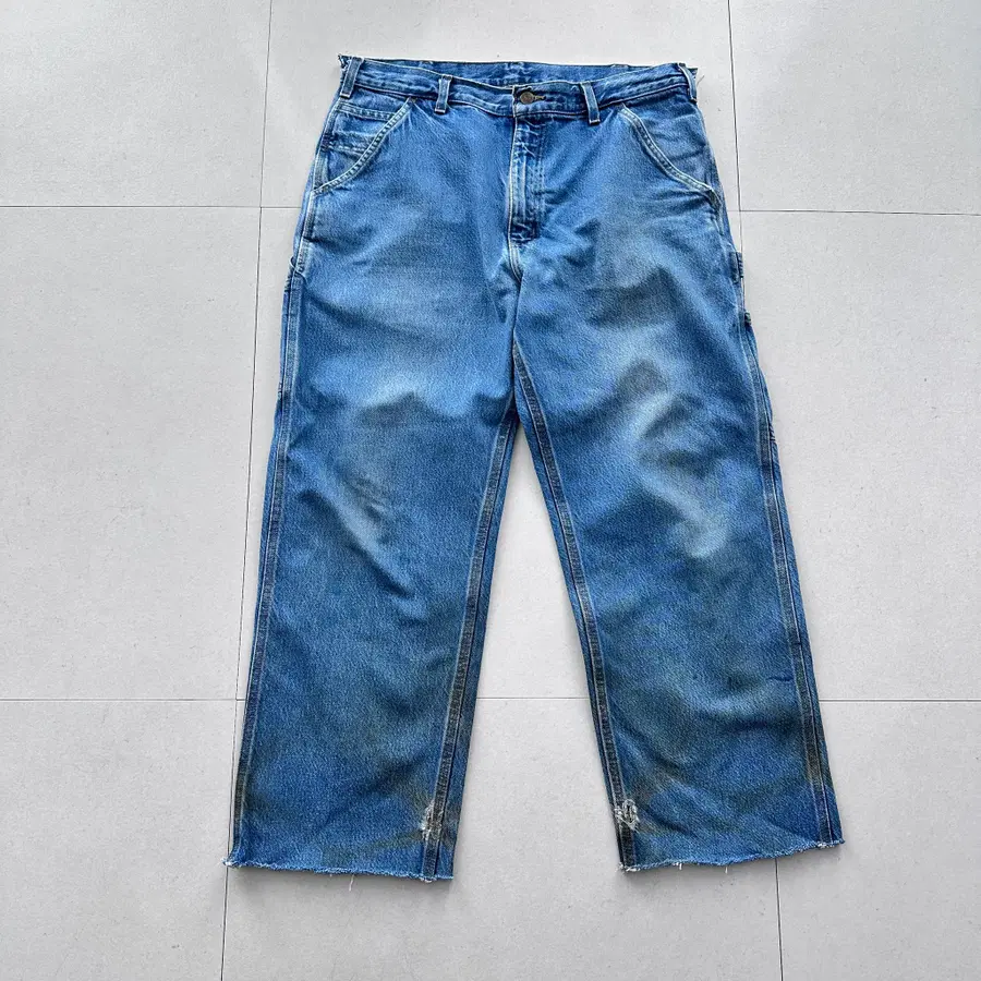 00s 칼하트 B137 DST 워크웨어 데님 던가리 팬츠 34X30
