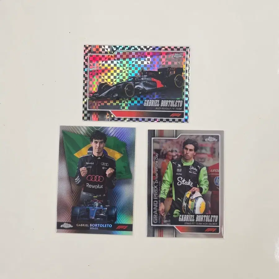 Topps Chrome F1 2026 가브리엘 보르톨레토 3종