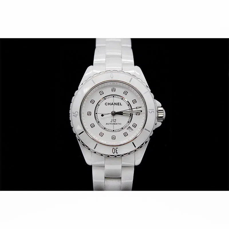 샤넬 J12 오토매틱 칼리버 12.1 38mm 화이트 다이아 인덱스 H5705 사진 1