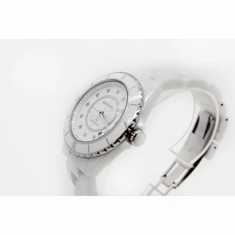 샤넬 J12 오토매틱 칼리버 12.1 38mm 화이트 다이아 인덱스 H5705 사진 5