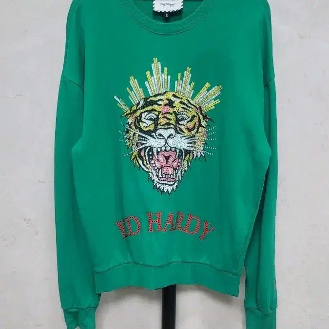 에드하디 (Ed Hardy) 남녀공용 타이거 맨투맨 S