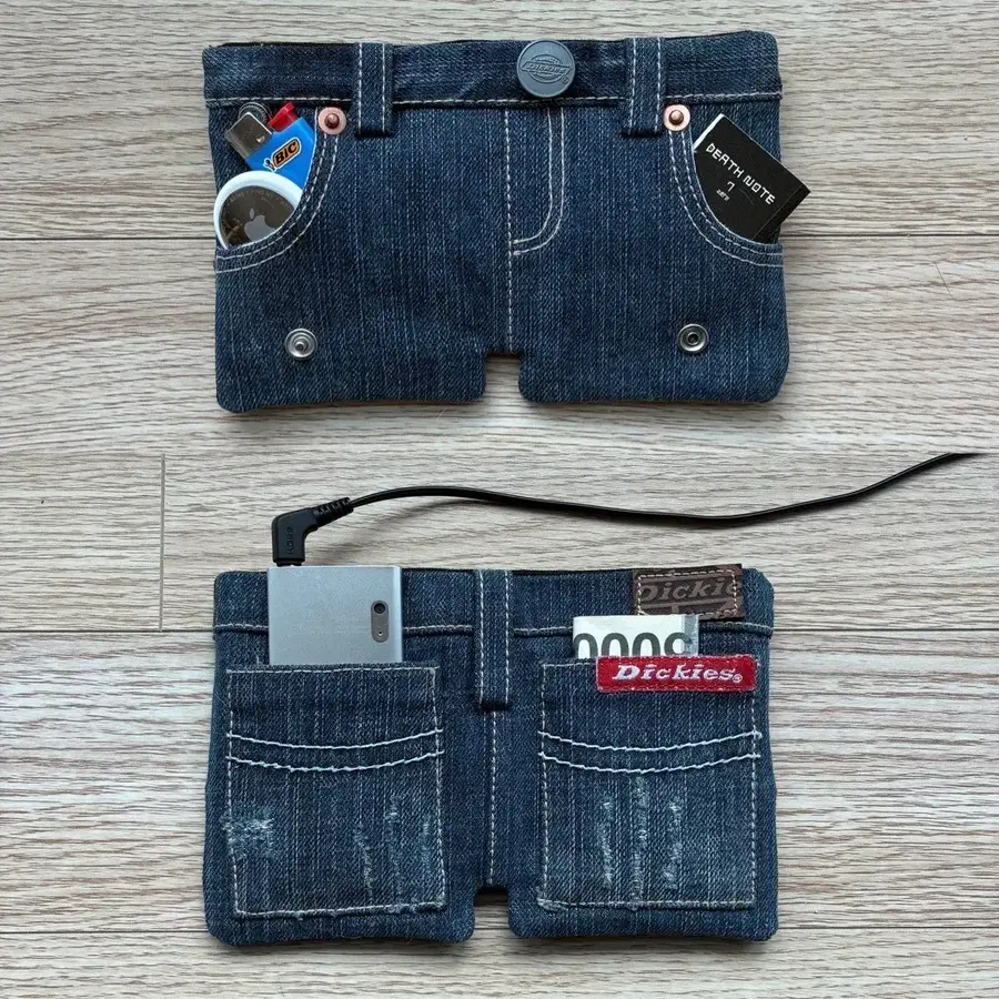 Dickies BASIC  STRAIGHT demin Remake wallet