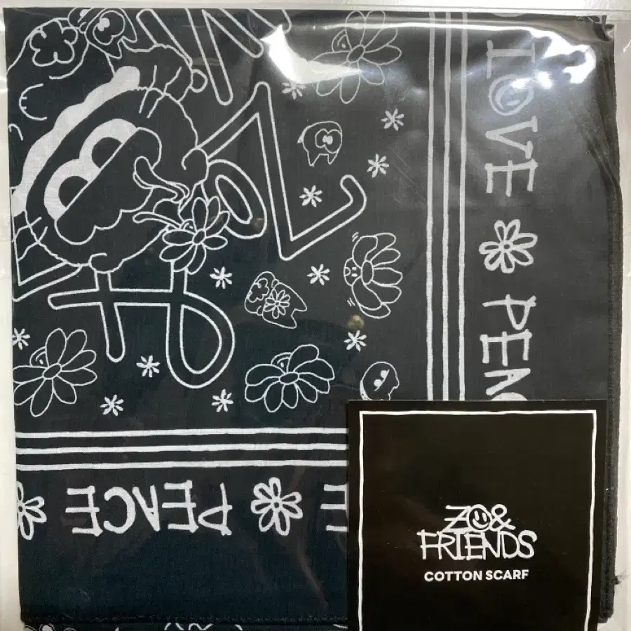 ZO&FRIENDS 스카프 블랙