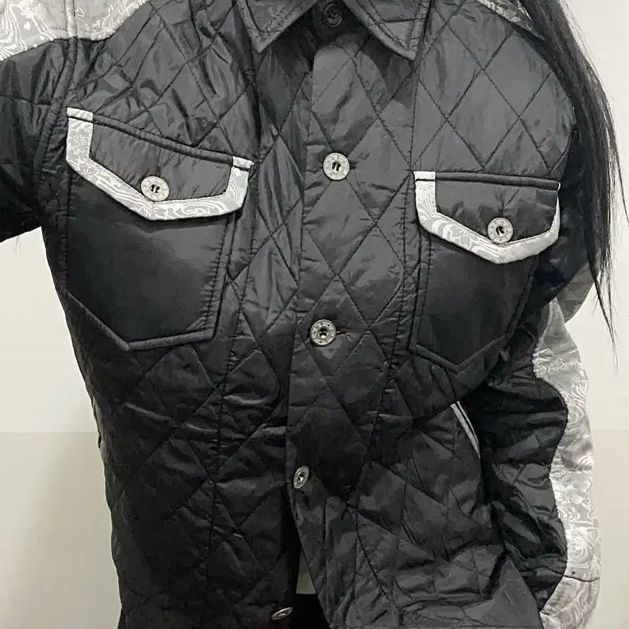 Jpn vtg 오리엔탈 자카드 퀄팅 자켓