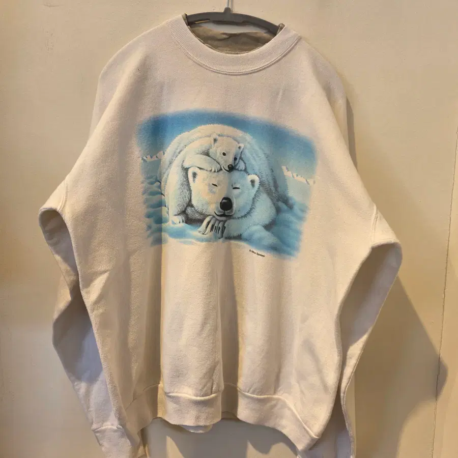 Vintage 1992 Habitat Polar Bear Family Sweatshirt