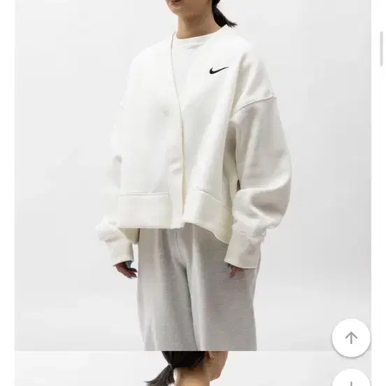 나이키 오버핏 기모 가디건 새상품 L