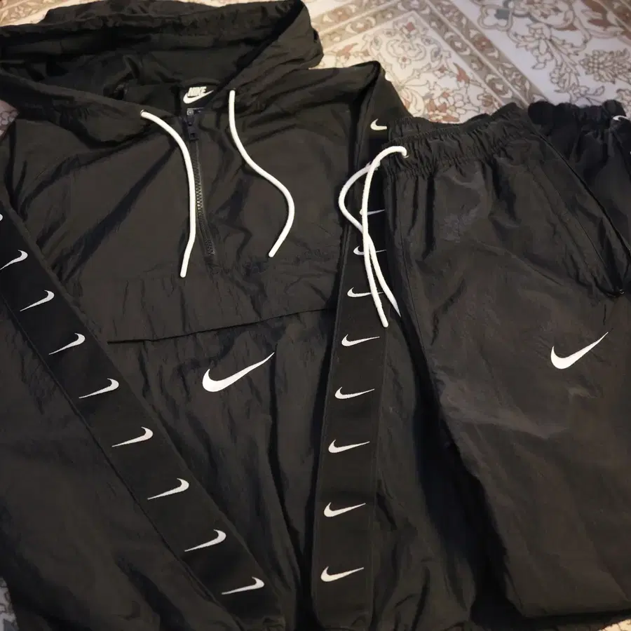 [매장정품] NIKE 나이키 NSW 스우시 우븐 자켓 상하 셋업 런닝복 복싱복