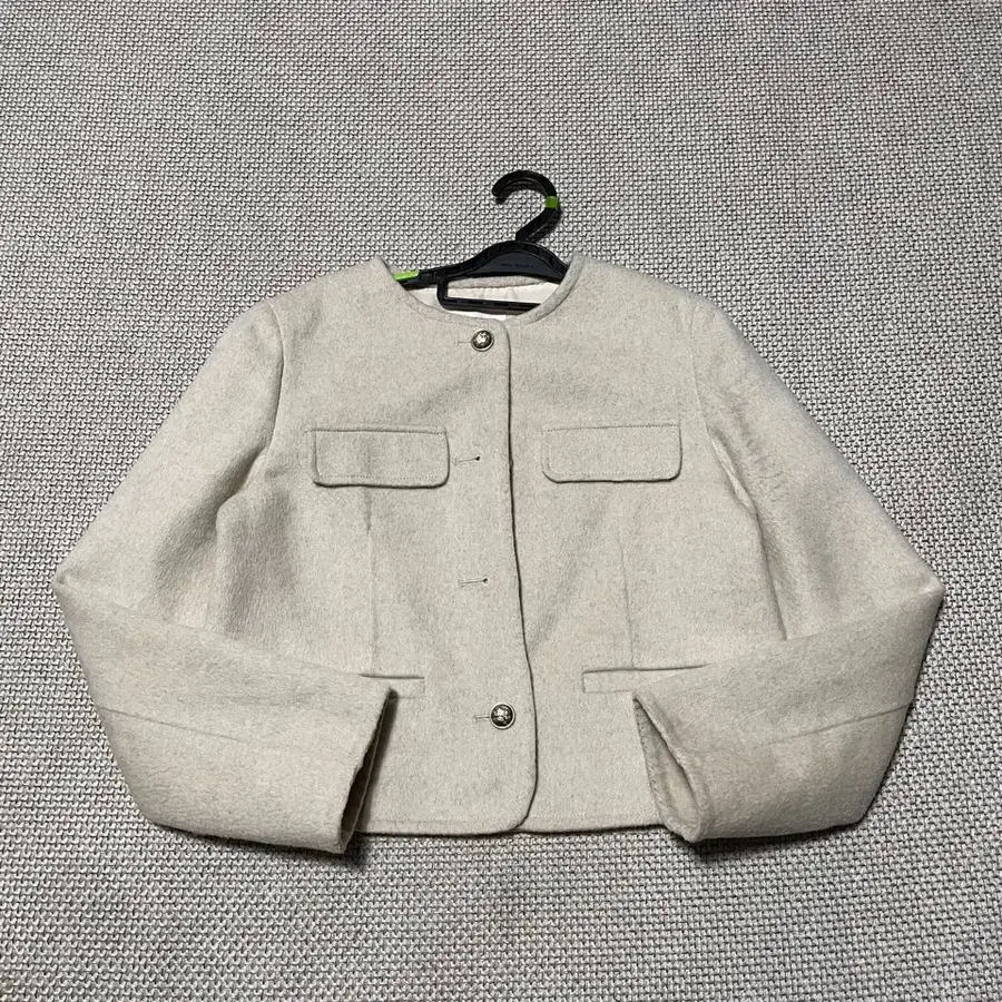 55 리스트 노카라 숏 자켓 B1103