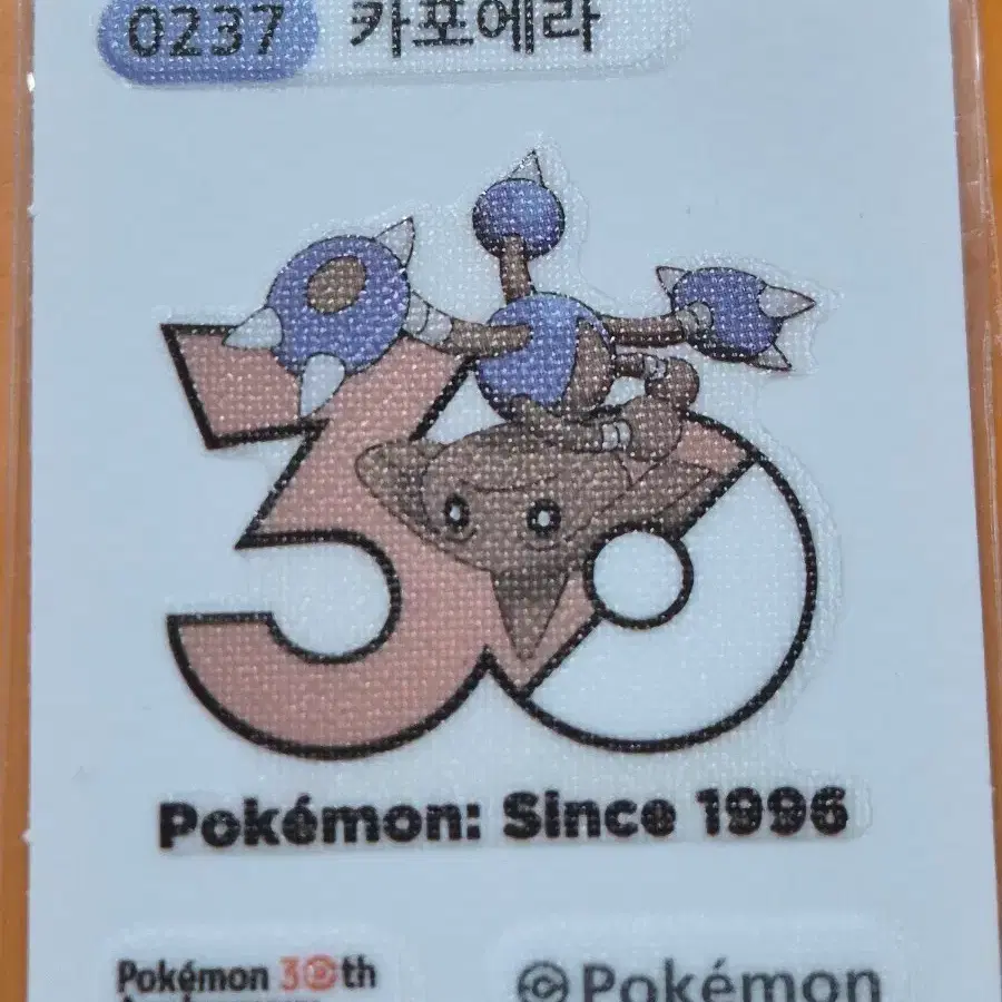 포켓몬띠부씰 1013로고_카포에라