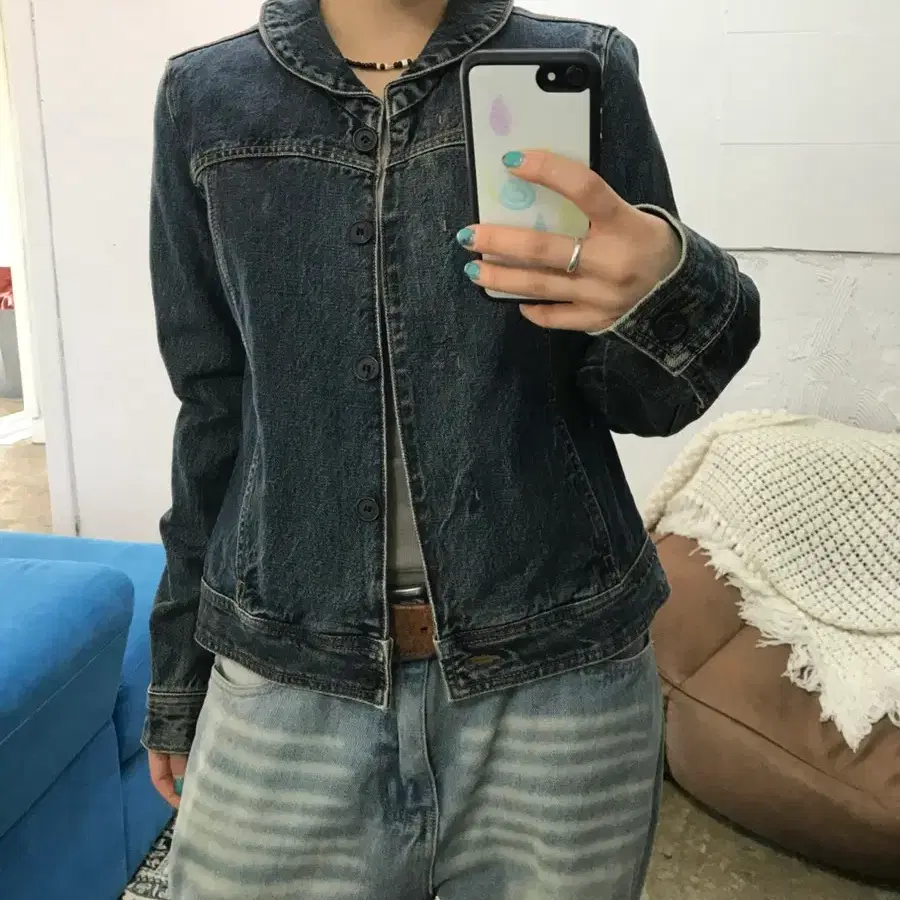 ZOOC 주크 카라 데님 자켓 z2364