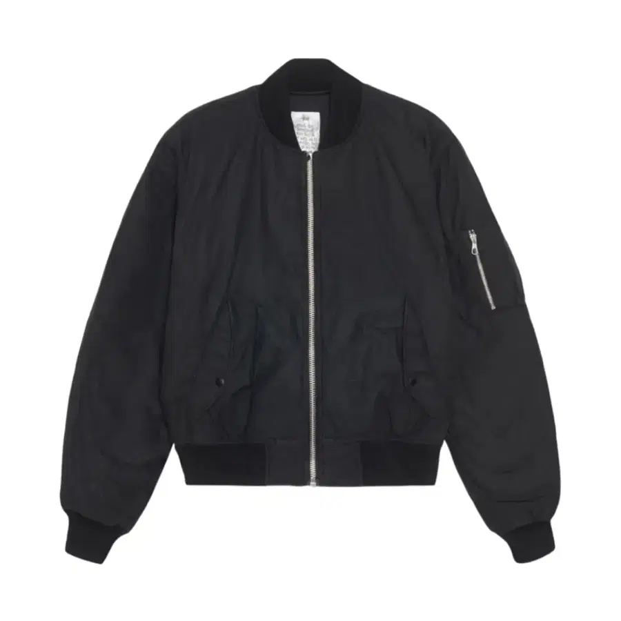 Stussy Waxed Built Bomber Jacket Black