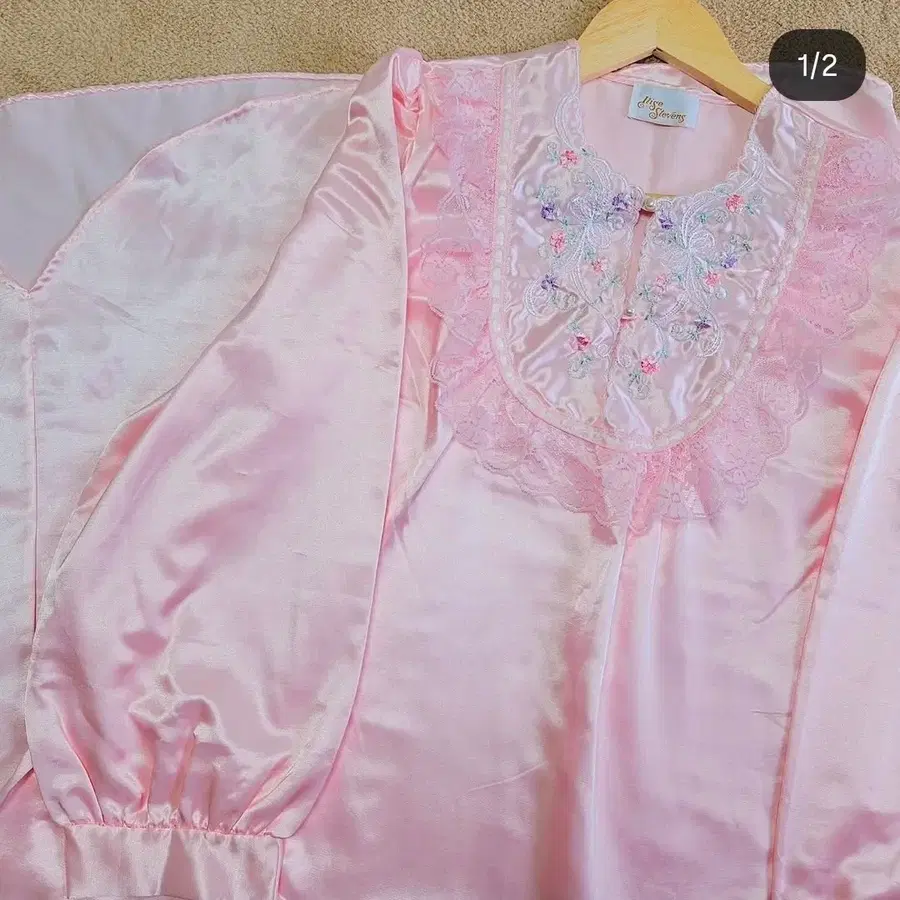 핑크 서양잠옷